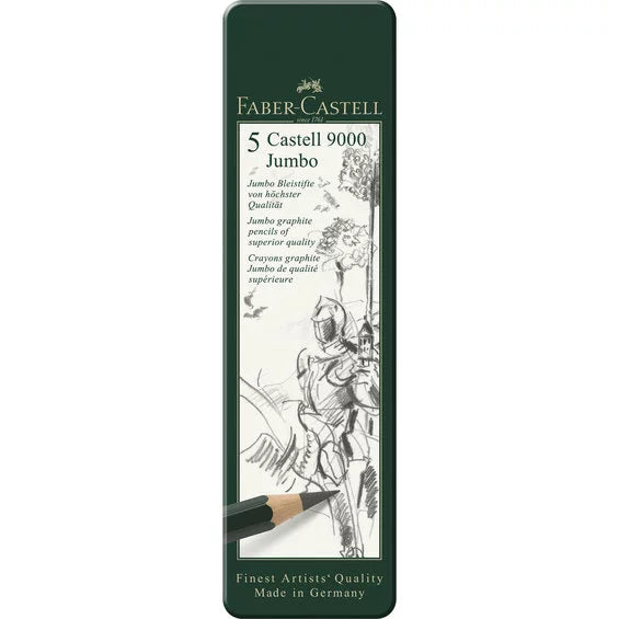 Faber-Castell Castell 9000 Jumbo Blyanter 5stk