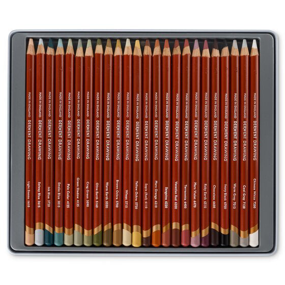 Derwent Drawing Sett Fargeblyanter Natur 24stk