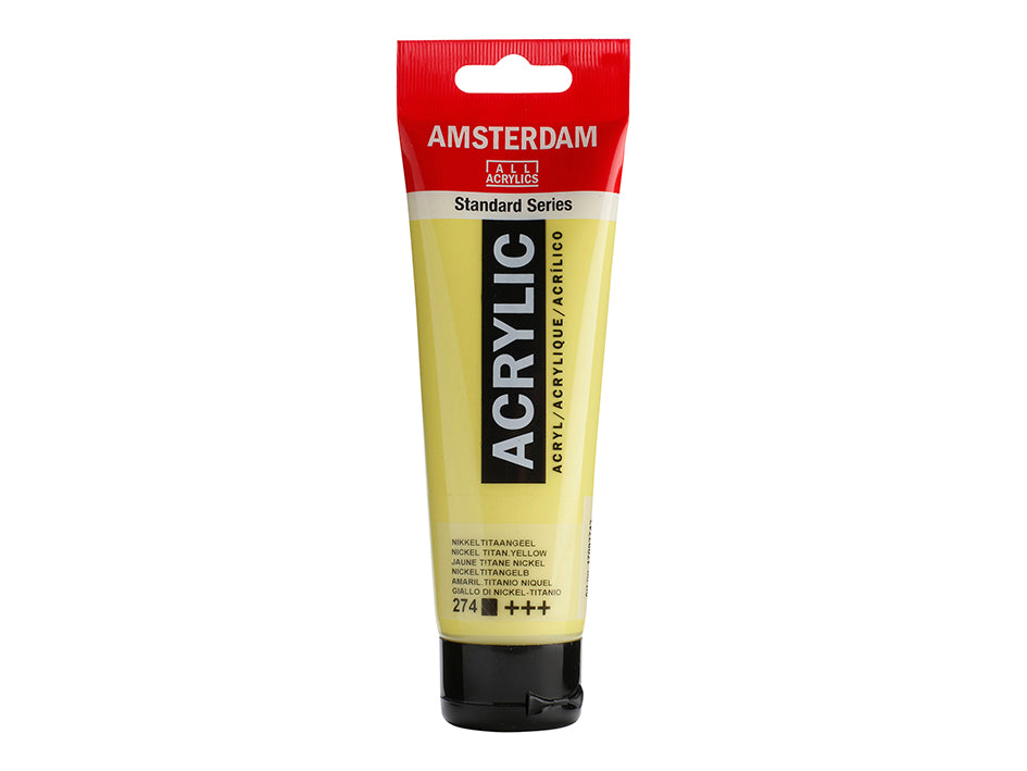 Amsterdam Standard Akryl Nickel Titan Yellow 274 120 ml