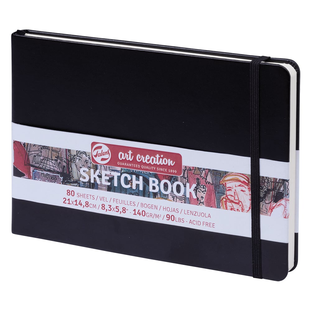 Art Creation Skissebok Strikk Sort A5 140g