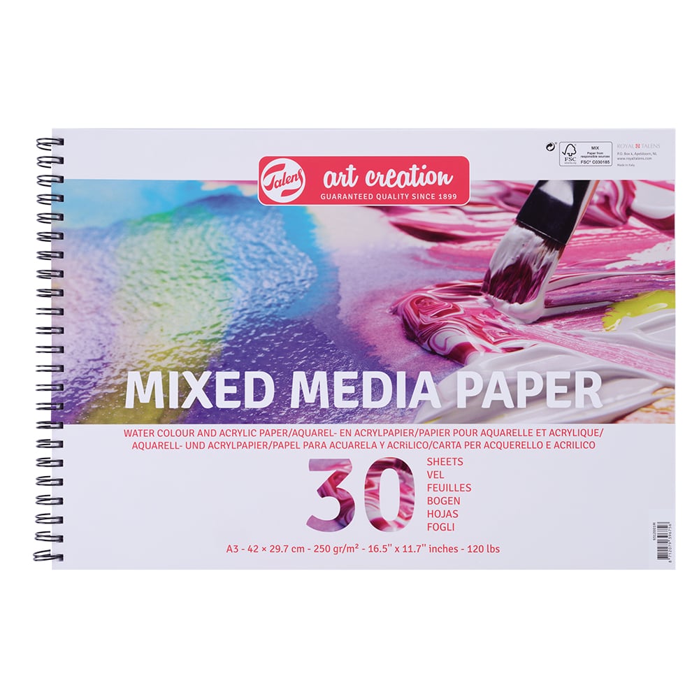 Art Creation Mixed Media Blokk Spiral A3 250g 30ark