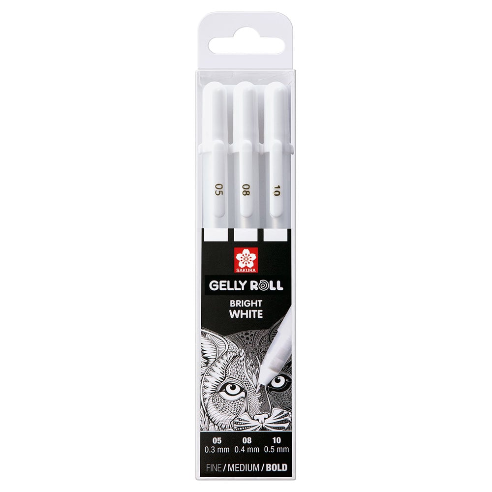 Sakura Gelly Roll Bright White 3 stk