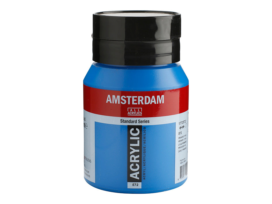 Amsterdam Standard Akryl Primary Cyan 572 500 ml