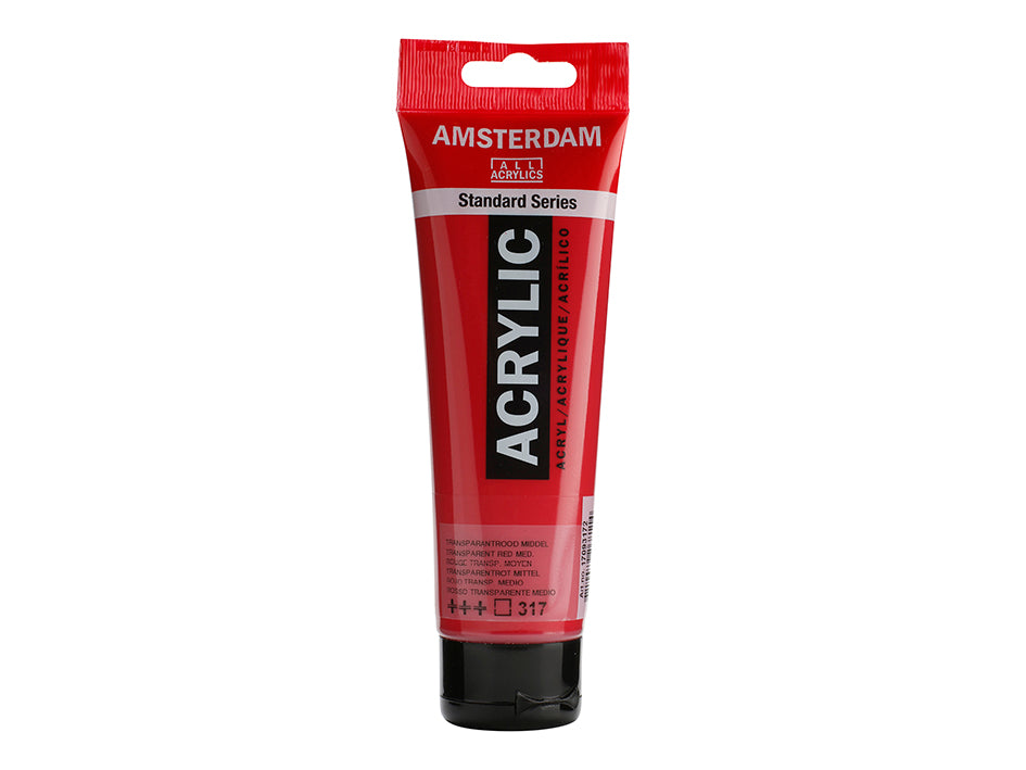 Amsterdam Standard Akryl Transparent Red Medium 317 120 ml