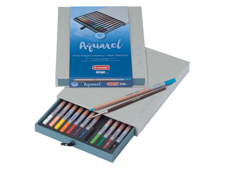 Bruynzeel Design Akvarellblyanter Sett 12stk