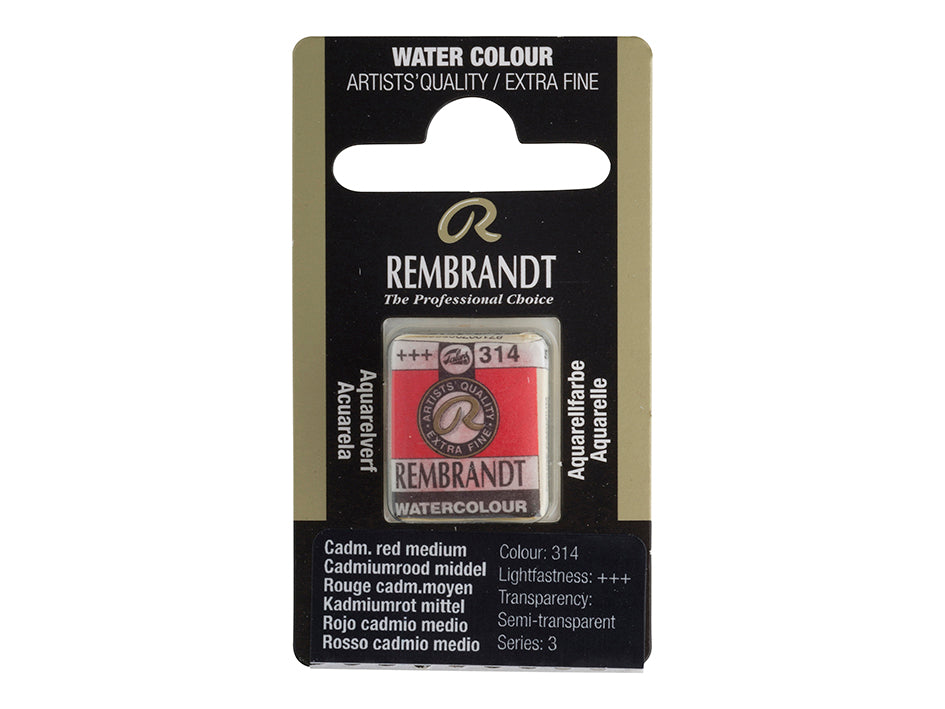 Rembrandt Cadmium Red Medium 314 Halfpan