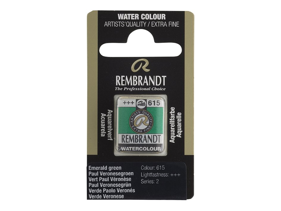 Rembrandt Emerald Green 615 Halfpan
