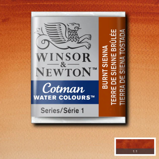 Winsor&Newton Cotman Burnt Sienna 074 Halfpan