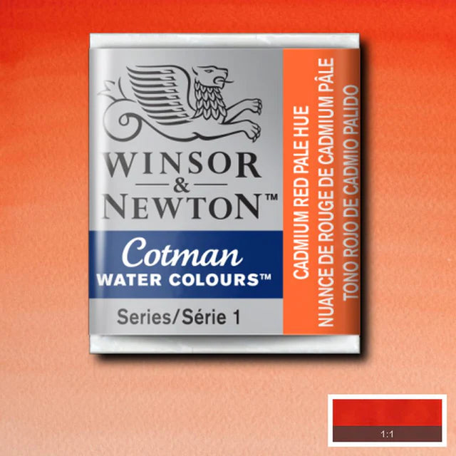 Winsor&Newton Cotman Cadmium Red Pale hue 103 Halfpan
