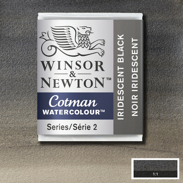 Winsor&Newton Cotman Iridescent Black 473 Halfpan
