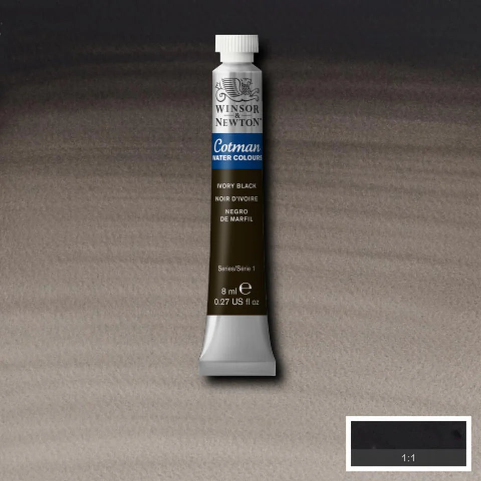 Winsor&Newton Cotman Ivory Black 331 Tube