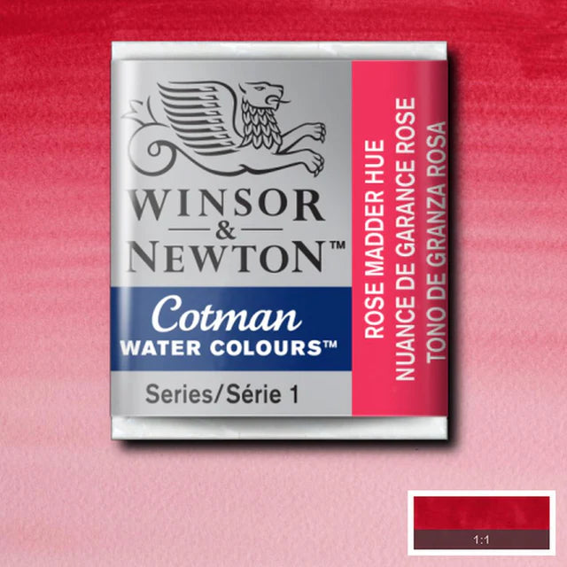 Winsor&Newton Cotman Rose Madder hue 580 Halfpan