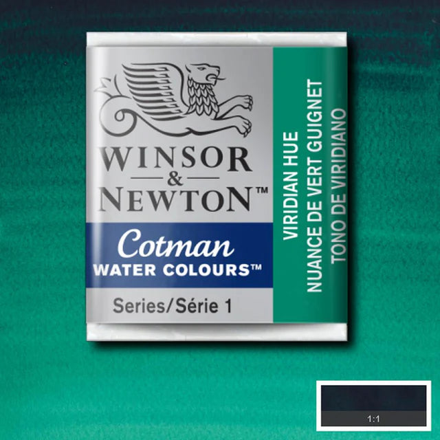 Winsor&Newton Cotman Viridian hue 696 Halfpan