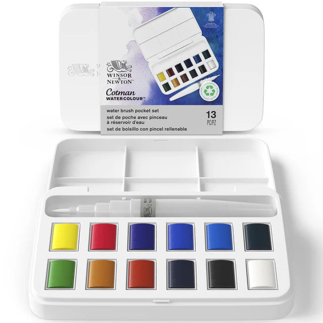 Winsor&Newton Cotman Watercolour Brush Pen Sett - 12hp