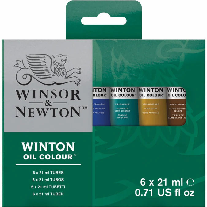 Winsor&Newton Winton Oljemaling Sett 6x21 ml.