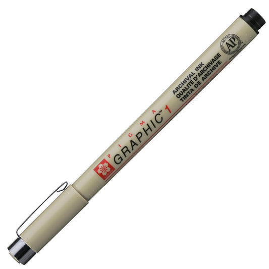 Sakura Pigma Graphic 1 1mm Sort