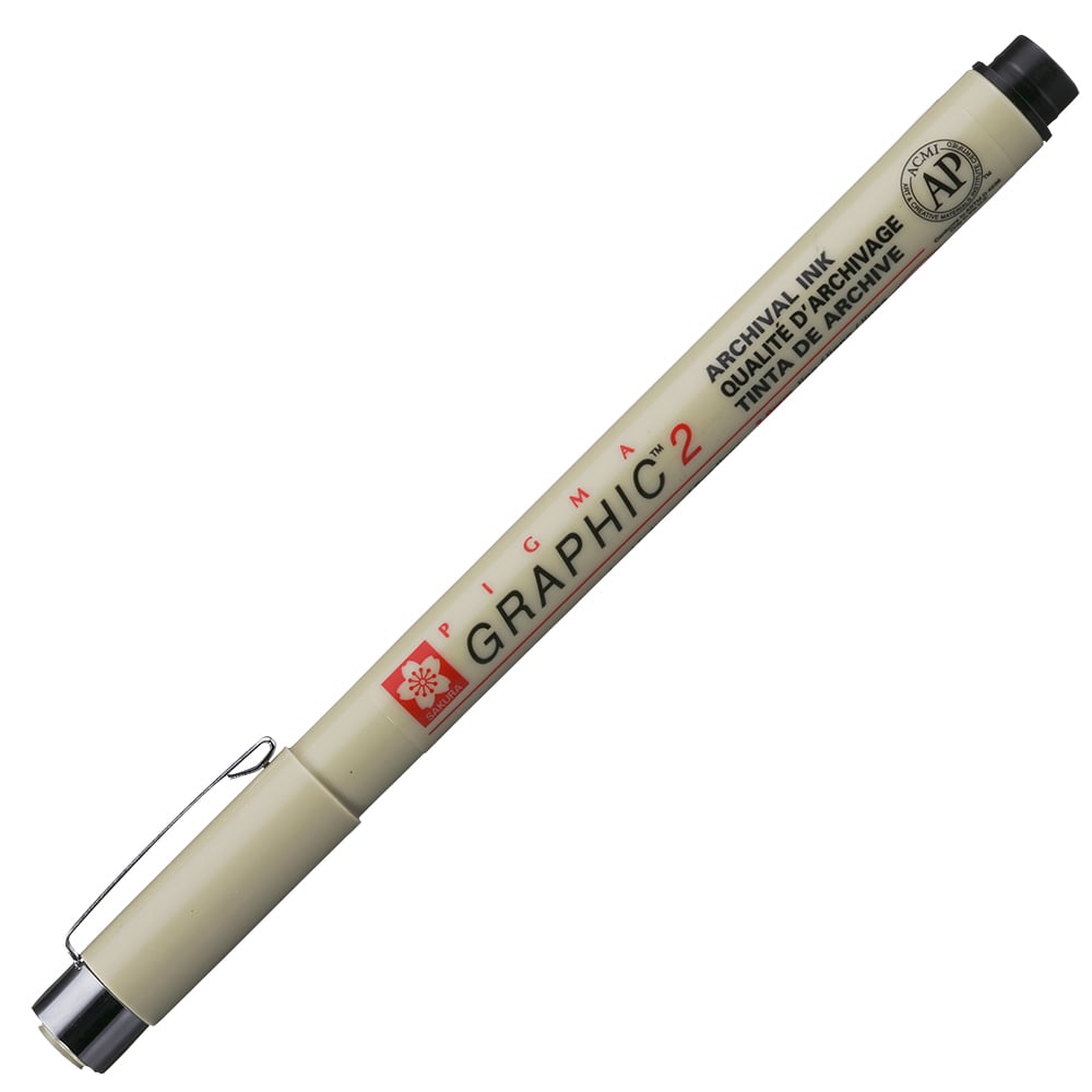 Sakura Pigma Graphic 2 2mm Sort