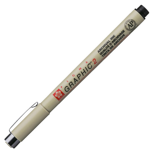 Sakura Pigma Graphic 2 2mm Sort