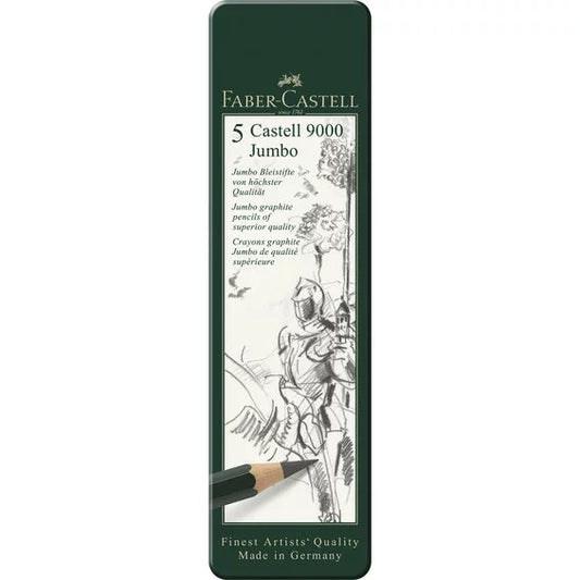 Faber-Castell Castell 9000 Jumbo Blyanter 5stk