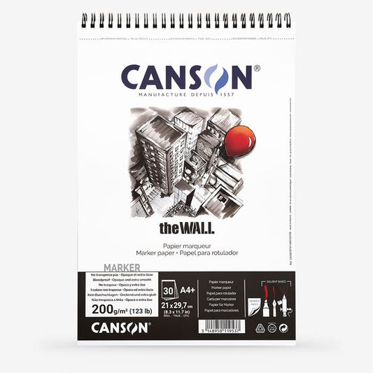 Canson The Wall Markerblokk A4 200g 30ark