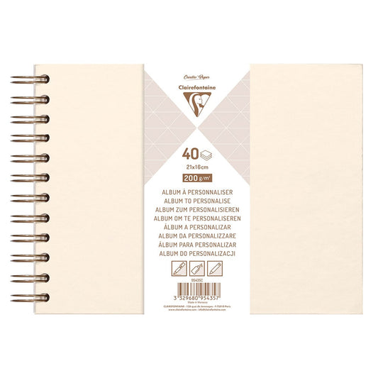 Clairefontaine Album Perlemor 21x16cm 200g 40ark
