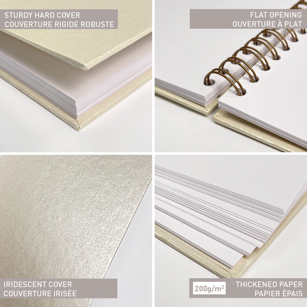 Clairefontaine Album Perlemor 21x16cm 200g 40ark