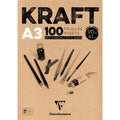 Clairefontaine Kraft Tegneblokk A3 90g 100ark