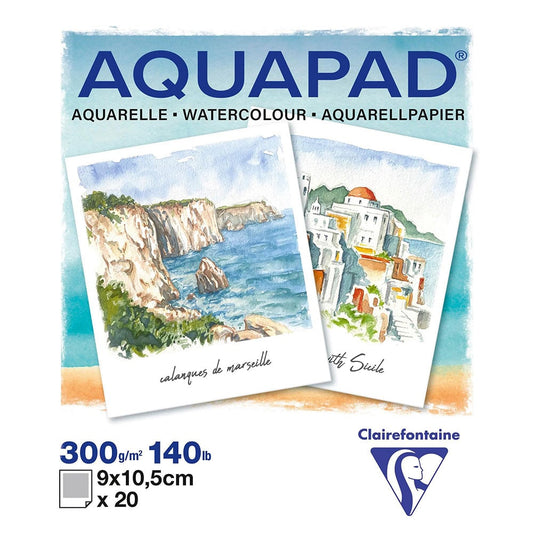 Clairefontaine AquaPad Akvarellblokk Polaroid 9x10,5cm 300g 20ark