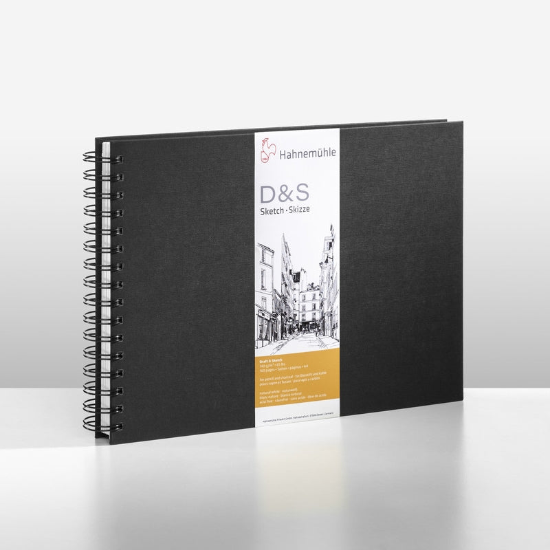 Hahnemühle D&S Skissebok Spiral A4 140g 80ark
