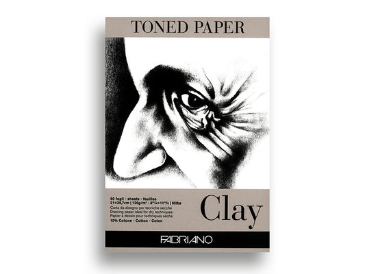 Fabriano Toned Paper Tegneblokk Clay A4 120g 50ark