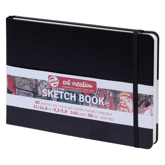 Art Creation Skissebok Strikk Sort A5 140g