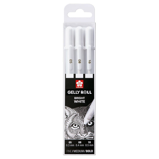 Sakura Gelly Roll Bright White 3 stk