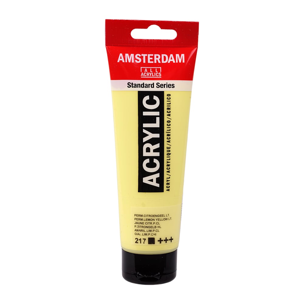 Amsterdam Standard Akryl Permanent Lemon Yellow Light 217 120 ml