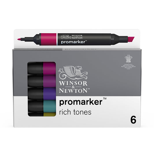 Winsor&Newton Promarker Rich Tones Sett 6 stk