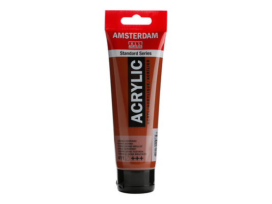 Amsterdam Standard Akryl Burnt Sienna 411 120 ml