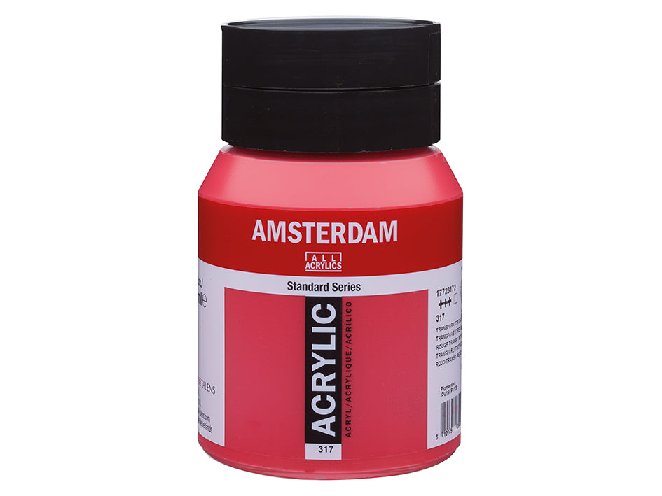 Amsterdam Standard Akryl Transparent Red Medium 317 500 ml