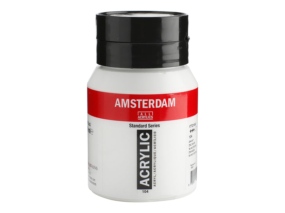 Amsterdam Standard Akryl Zink White 104 500 ml