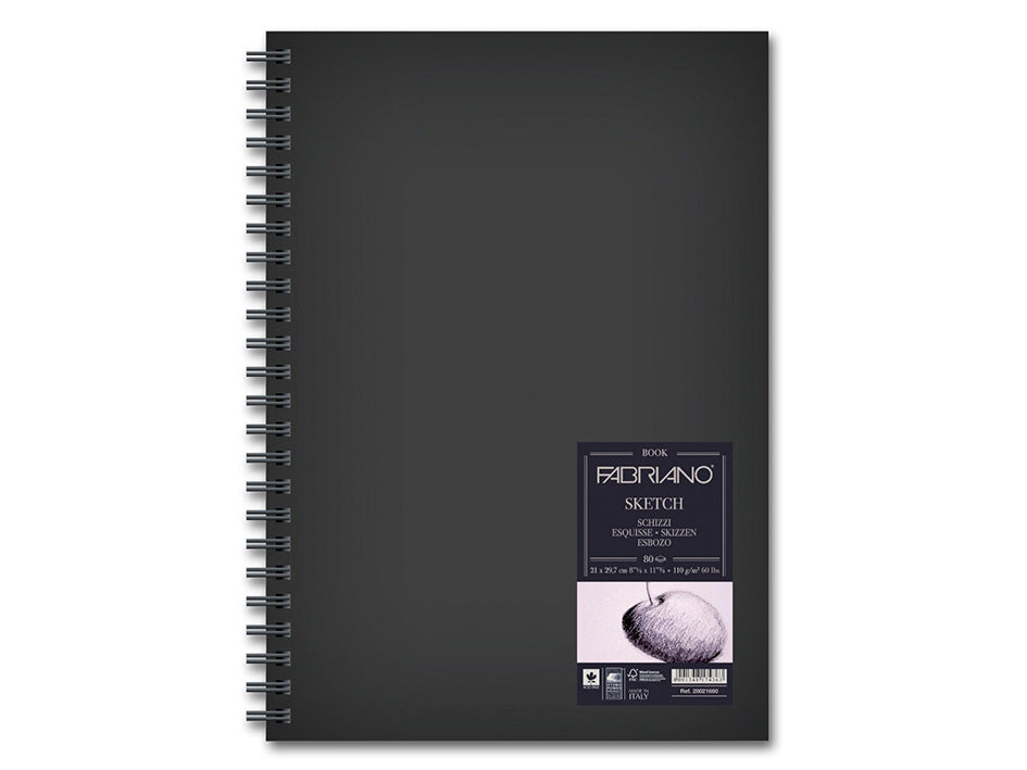 Fabriano Book Sketch Spiral A5 110g Portrett