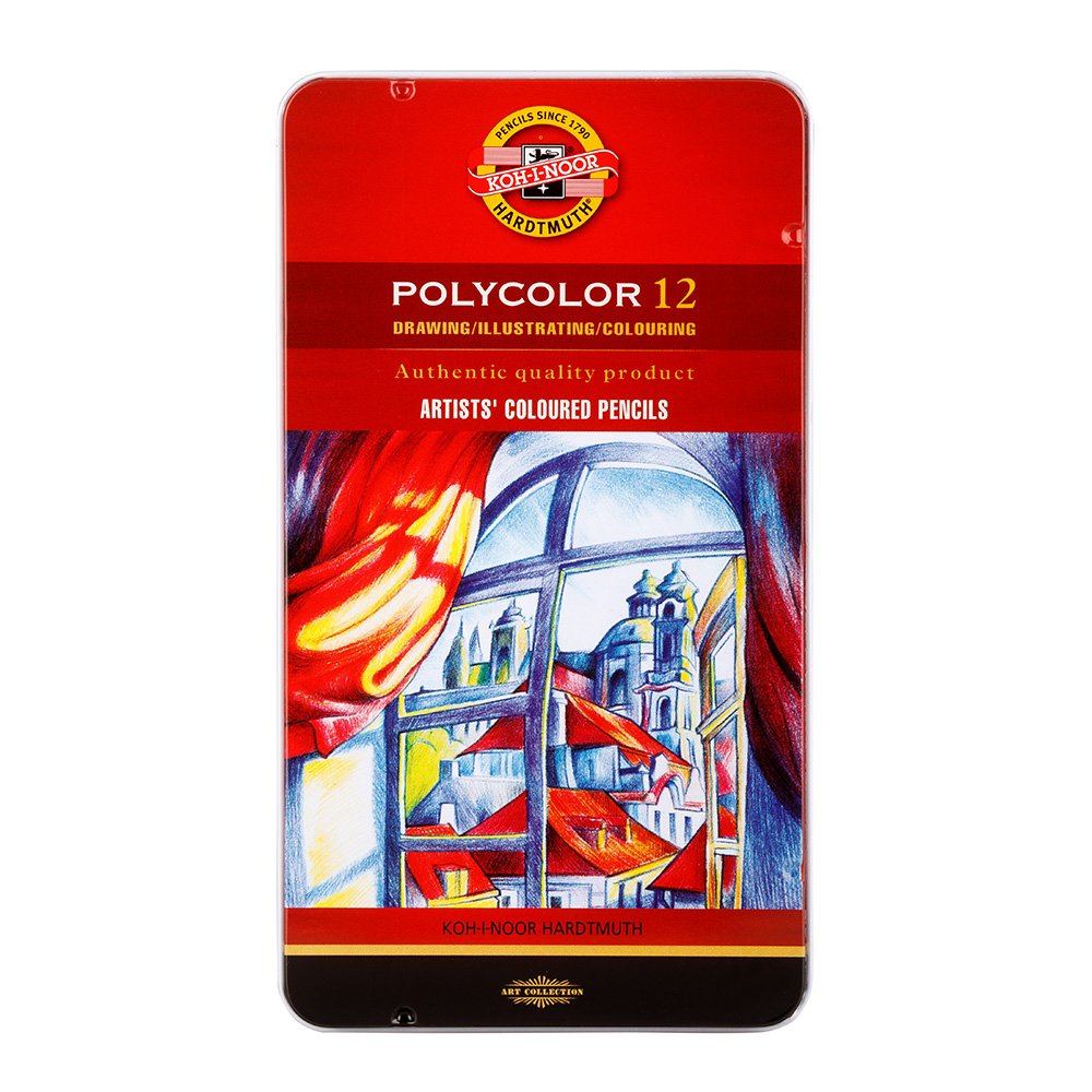 Koh-i-Noor Polycolor Fargeblyant Sett 12stk