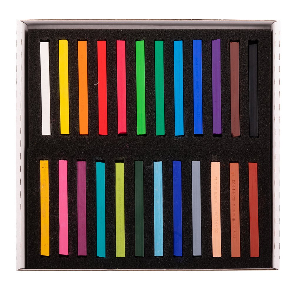 Koh-i-Noor Soft Pastellkritt Firkantet 8584 Sett 24 stk