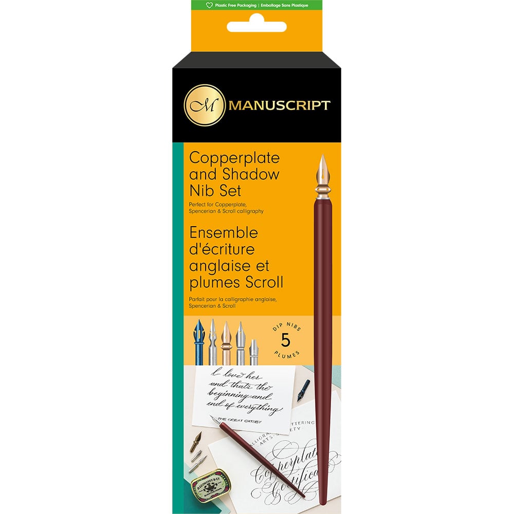 Manuscript Pen & Nib Sett Copperplate & Shadow