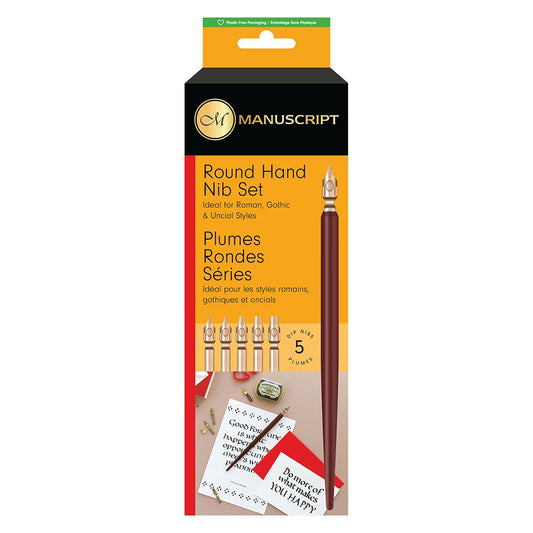 Manuscript Pen & Nib Sett Round Hand 1