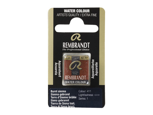 Rembrandt Burnt Sienna 411 Halfpan