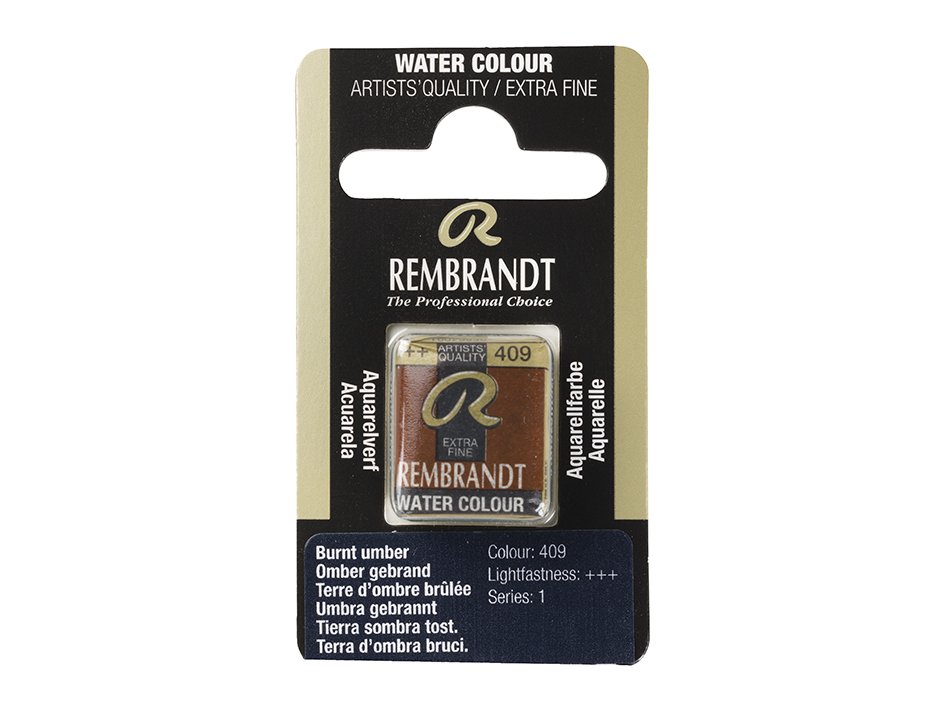 Rembrandt Burnt Umber 409 Halfpan