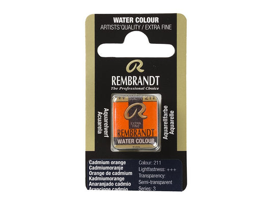 Rembrandt Cadmium Orange 211 Halfpan