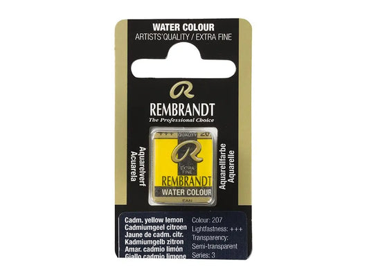 Rembrandt Cadmium Yellow Lemon 207 Halfpan