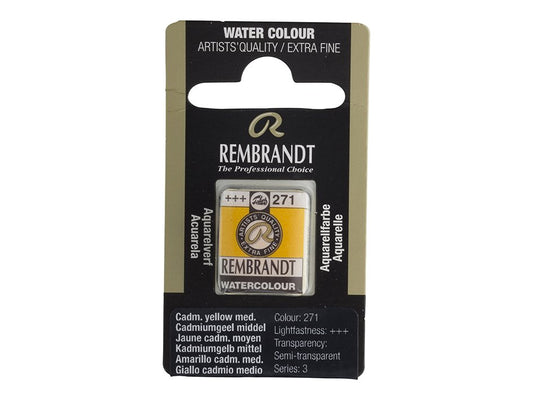 Rembrandt Cadmium Yellow Medium 271 Halfpan