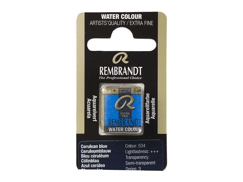 Rembrandt Cerulean Blue 534 Halfpan