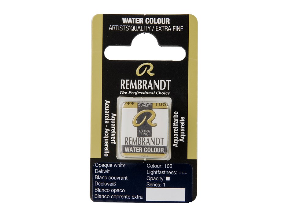 Rembrandt Opaque White 106 Halfpan