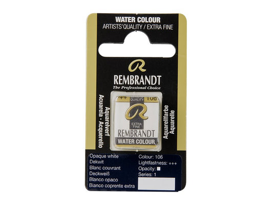 Rembrandt Opaque White 106 Halfpan